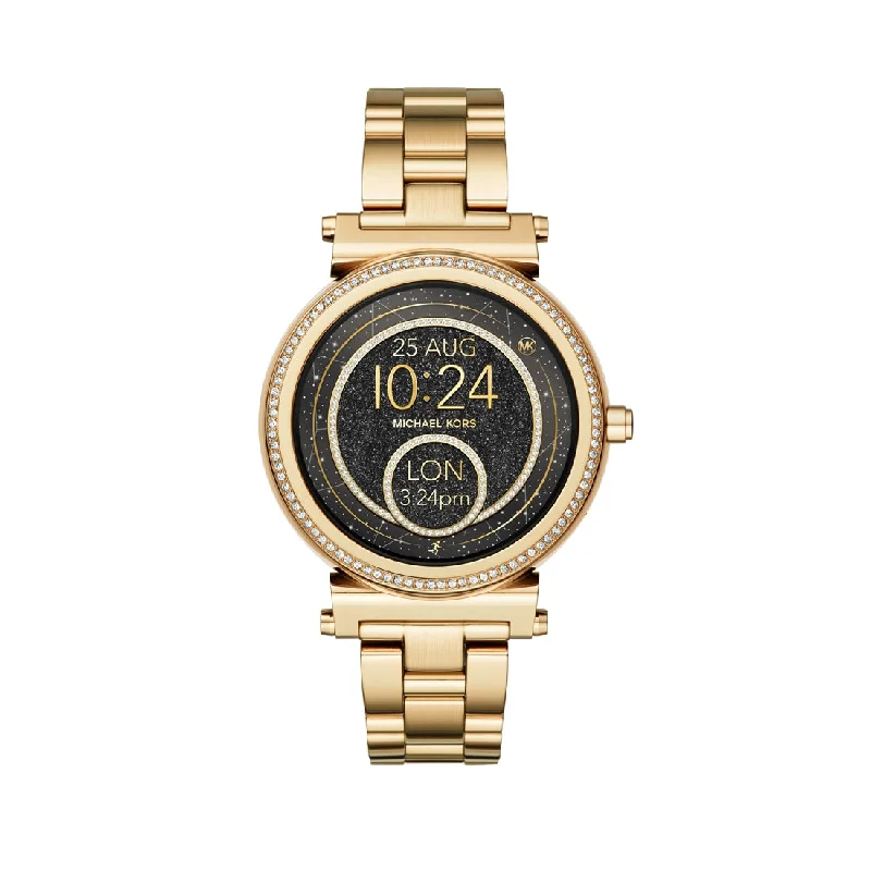 Michael Kors Gold Smart Watch with Crystals MKT5021