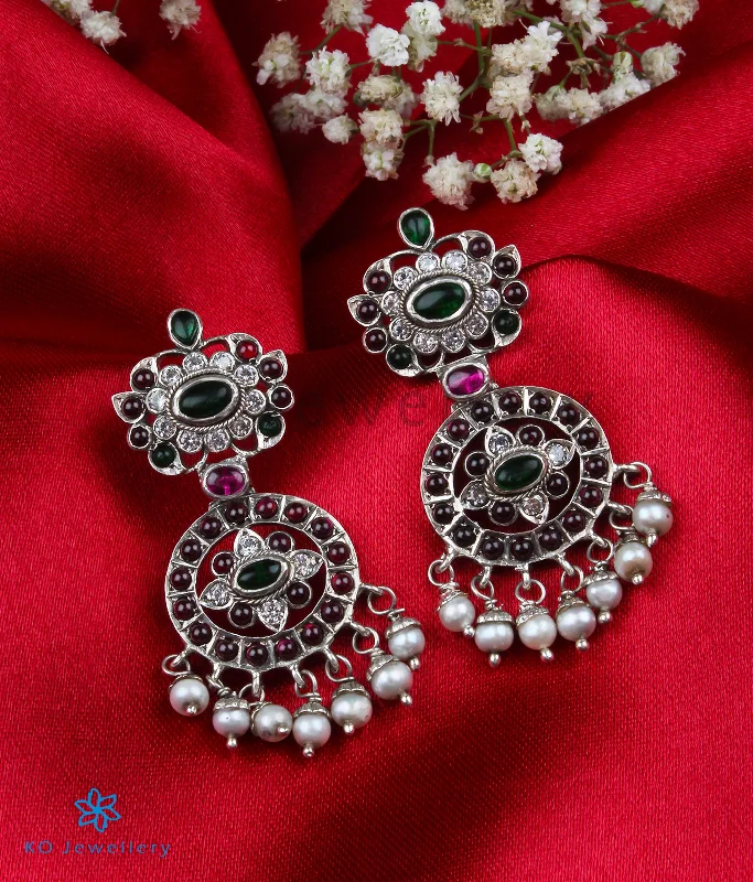 The Vividha Silver Earrings