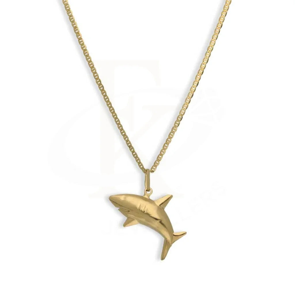 Gold Necklace (Chain With Shark Pendant) 18KT - FKJNKL18K3135