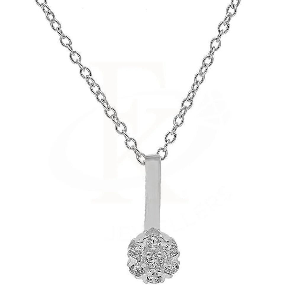 Sterling Silver 925 Necklace (Chain With Pendant) - FKJNKLSL3056