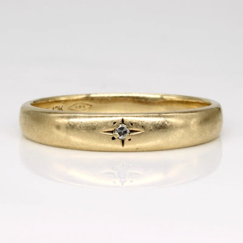 Diamond Star Ring | 0.02ct | SZ 10 |