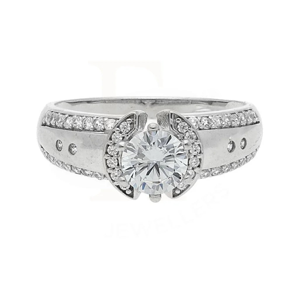 Sterling Silver 925 Solitaire Ring - FKJRN2076