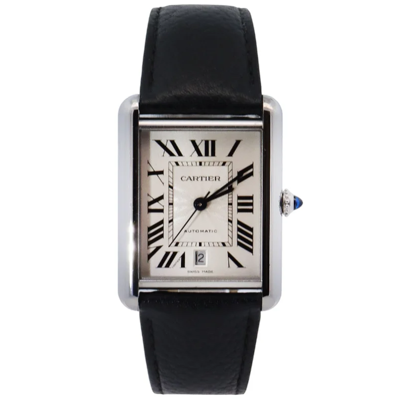 Cartier Tank 31mm Silver Dial Watch Ref# WSTA0040