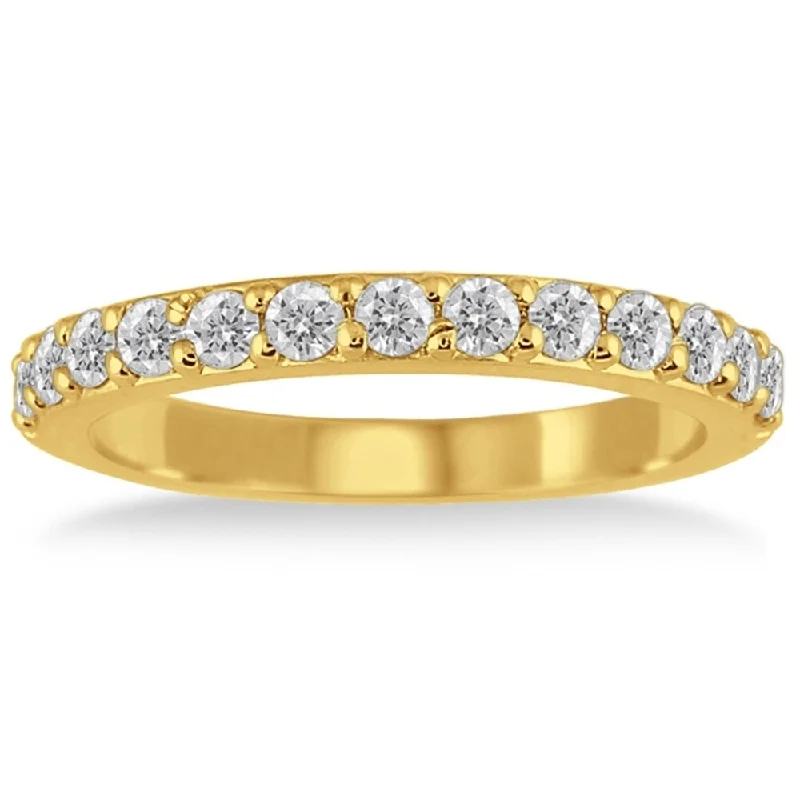 1/2 Carat TW Diamond Wedding Band in 10K Yellow Gold