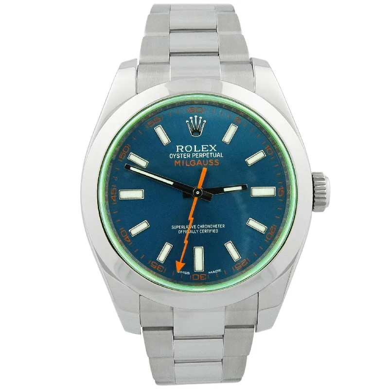 Rolex Milgauss 40mm Blue Dial Watch Ref# 116400GV