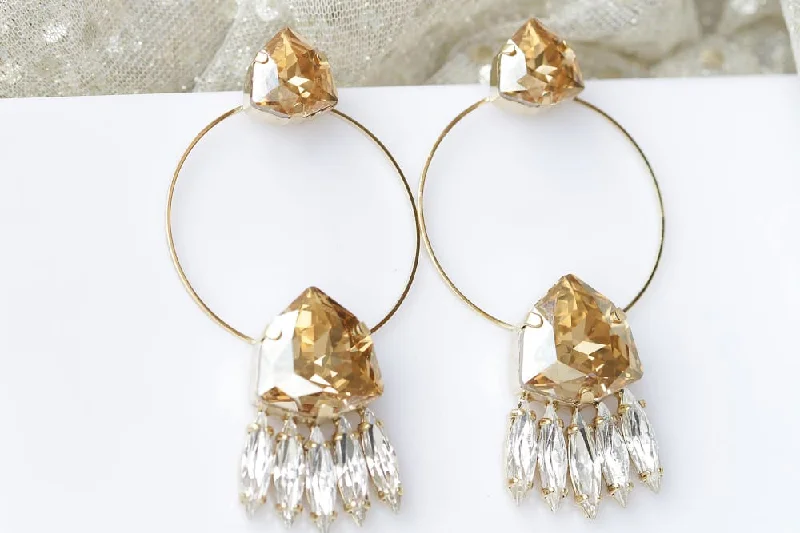 CHAMPAGNE EARRINGS