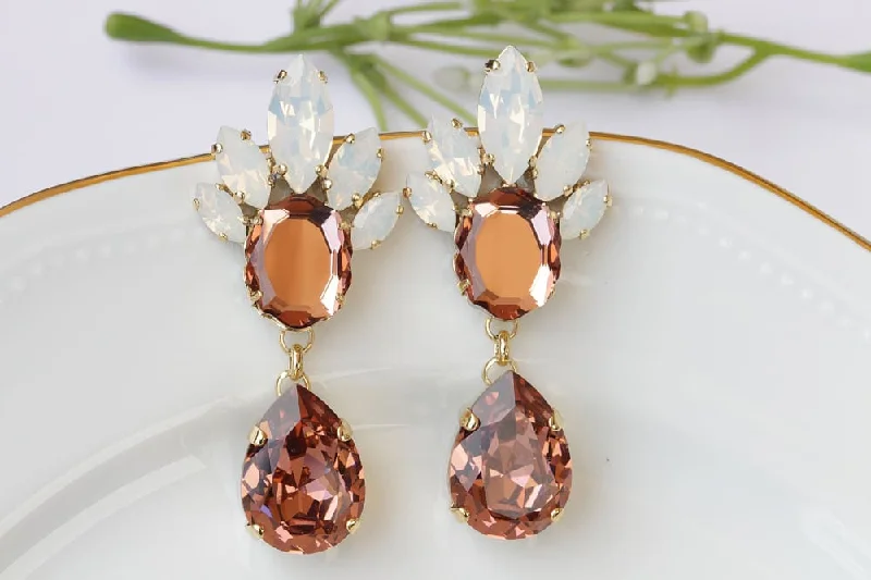 Blush Chandelier Earrings