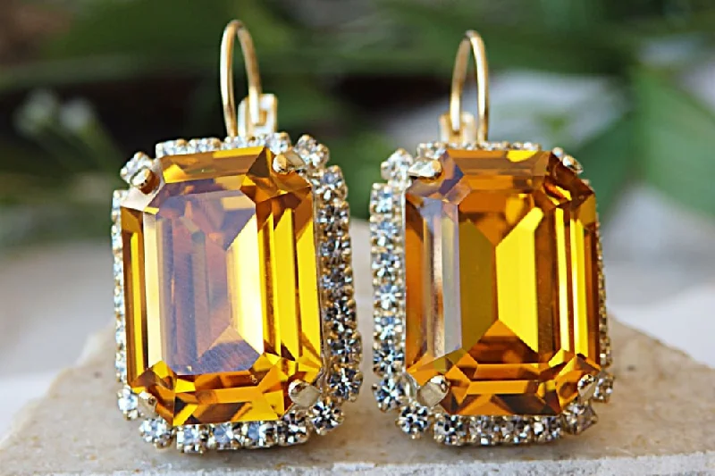 Topaz earrings