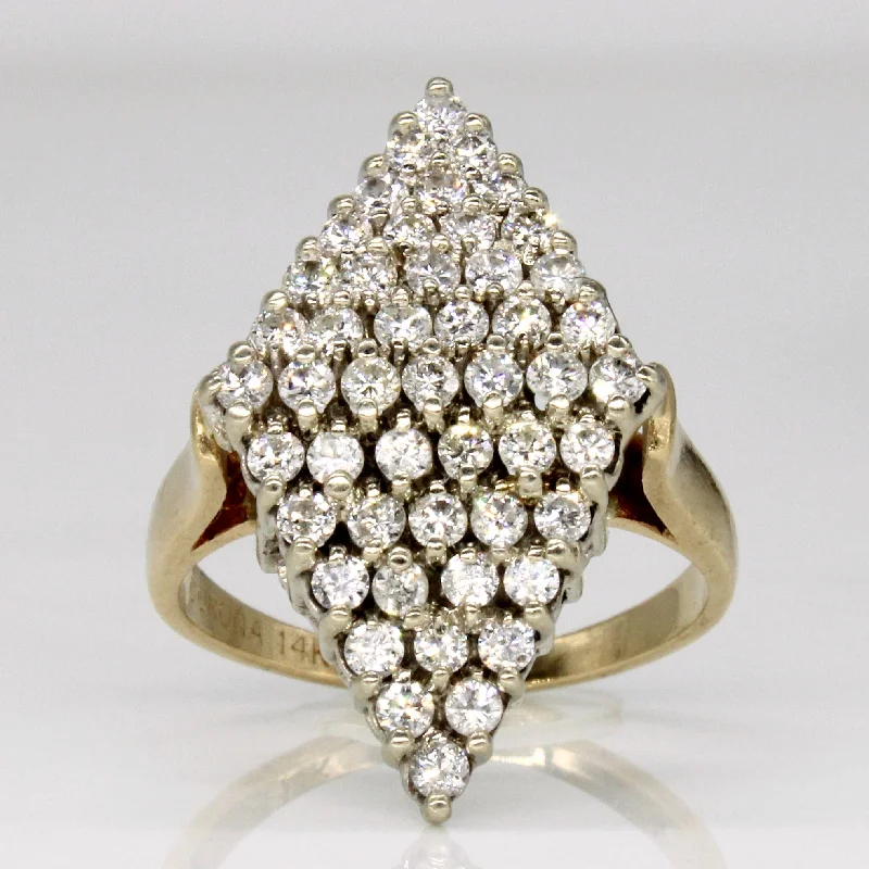 Diamond Cocktail Ring | 1.00ctw | SZ 6 |