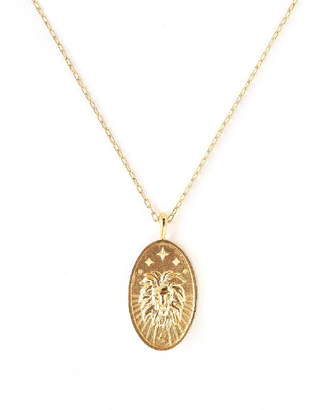 Leo Gold Zodiac Necklace