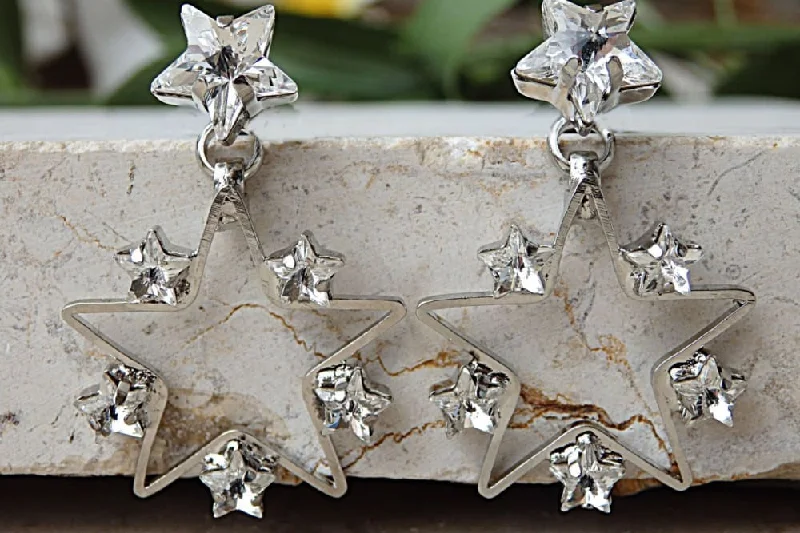 Star shaped earrings