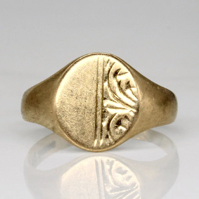 9k Yellow Gold Ring | SZ 6.25 |