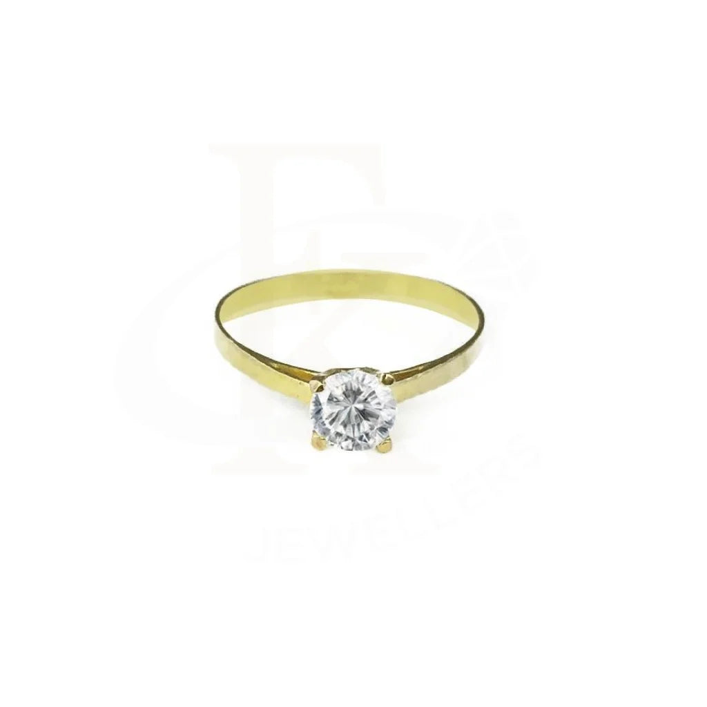 Gold Solitaire Ring 18KT - FKJRN1324