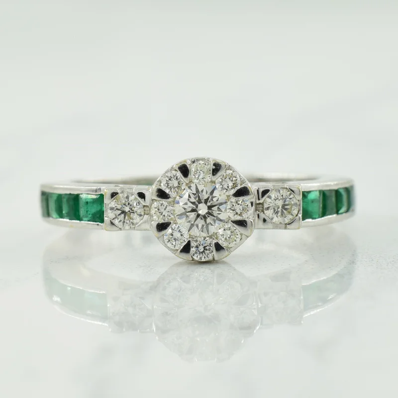 Diamond & Emerald Ring | 0.36ctw, 0.28ctw | SZ 6.75 |