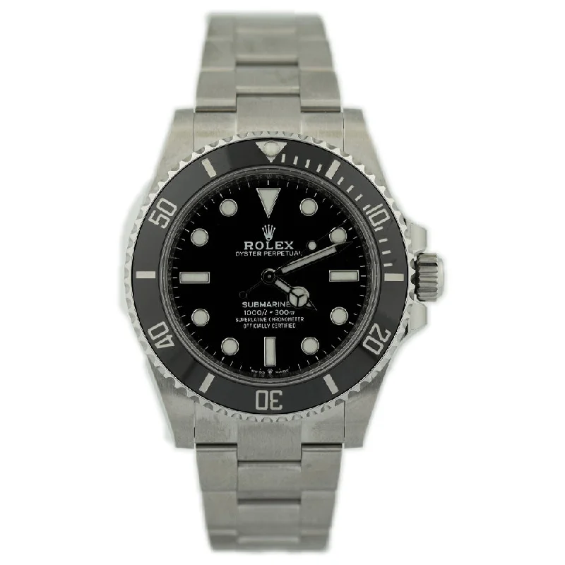 Rolex Submariner 41mm Black Dial Watch Ref# 124060