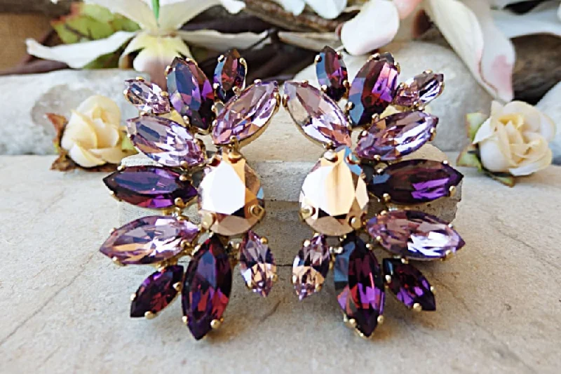 Violet earrings