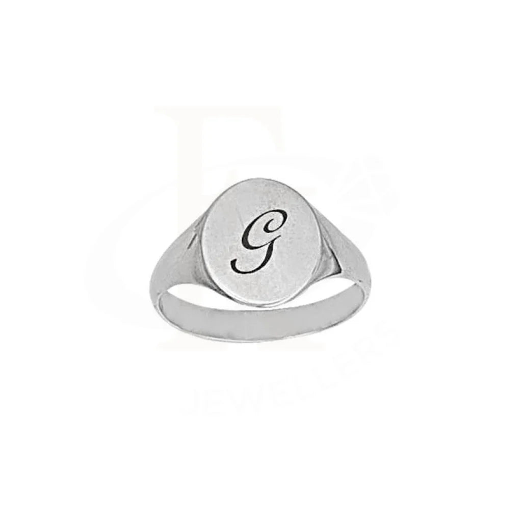 Silver 925 Letter Engraved Ring - FKJRN2055