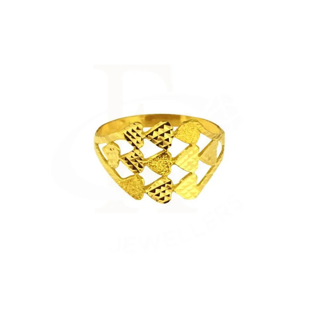 Gold Heart Ring 18KT - FKJRN1497