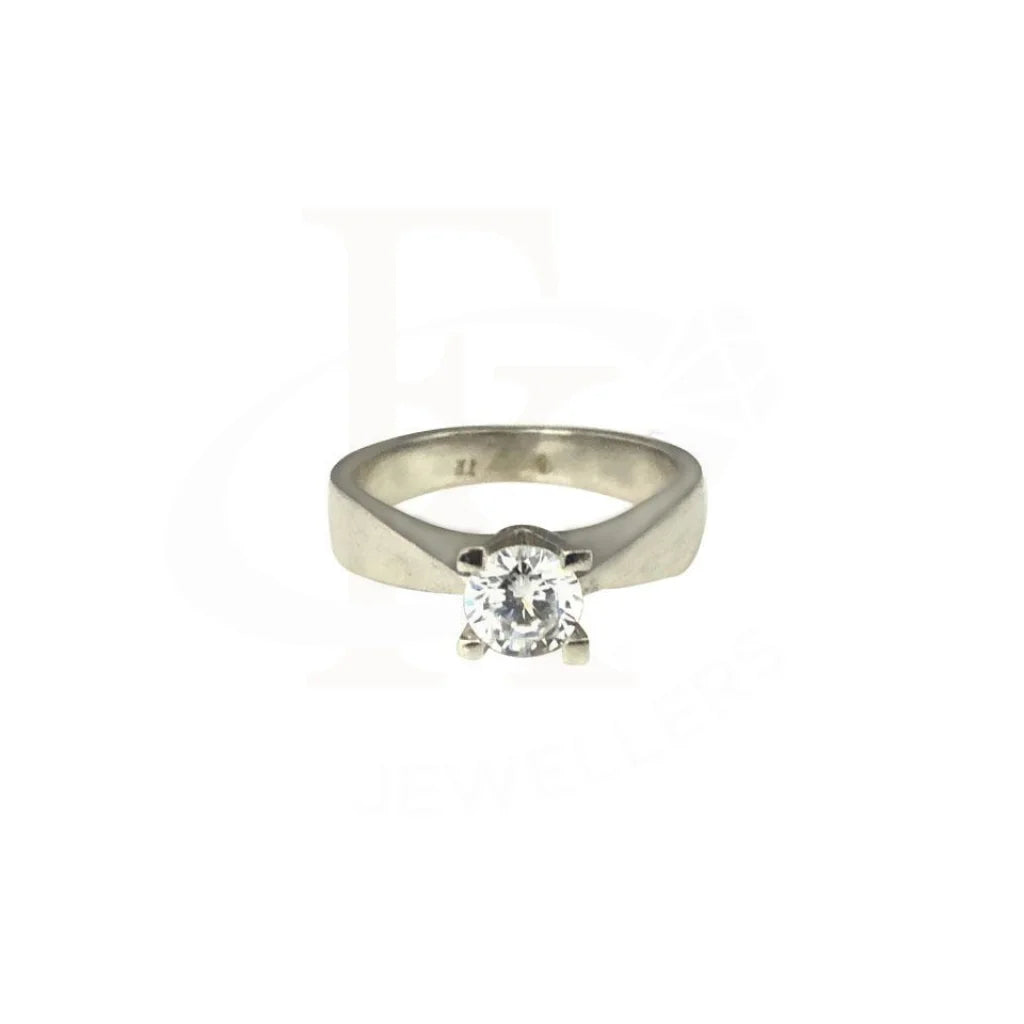 Sterling Silver 925 Solitaire Ring - FKJRN1536