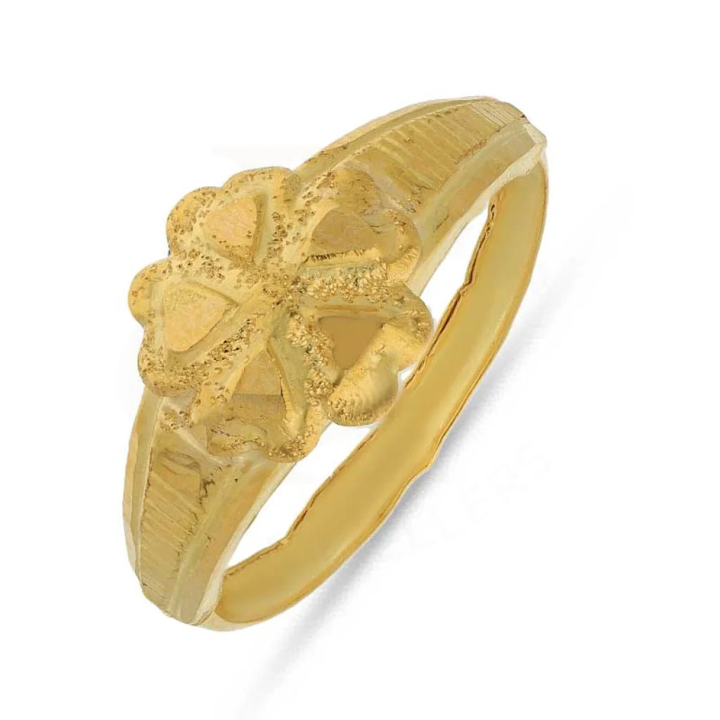 Gold Flower Ring 18KT - FKJRN1483