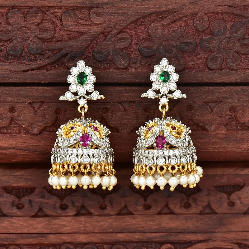 Zirconia Jhumka Earrings