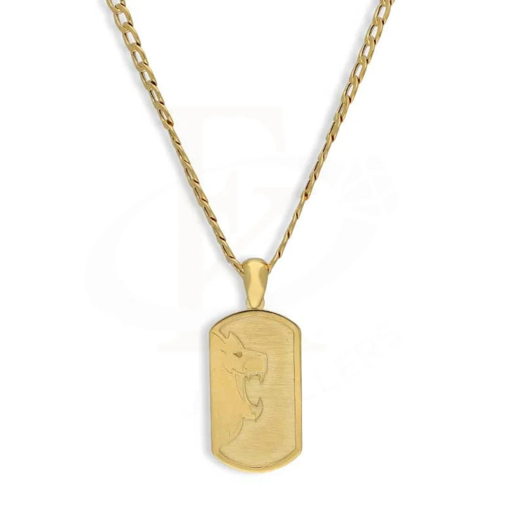 Gold Necklace (Chain With Lion Pendant) 18KT - FKJNKL18K3138