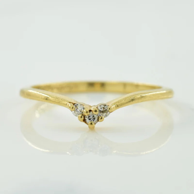 Diamond Chevron Ring | 0.09ctw | SZ 6.25 |