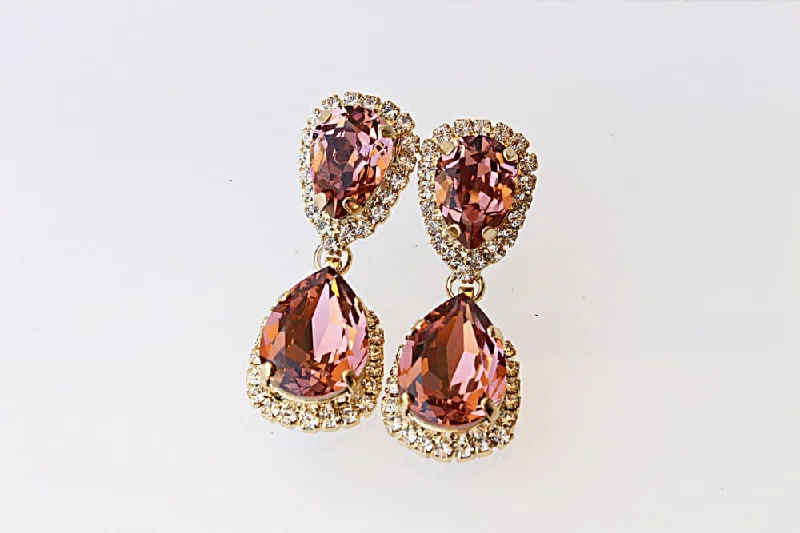 Antique Pink Earring