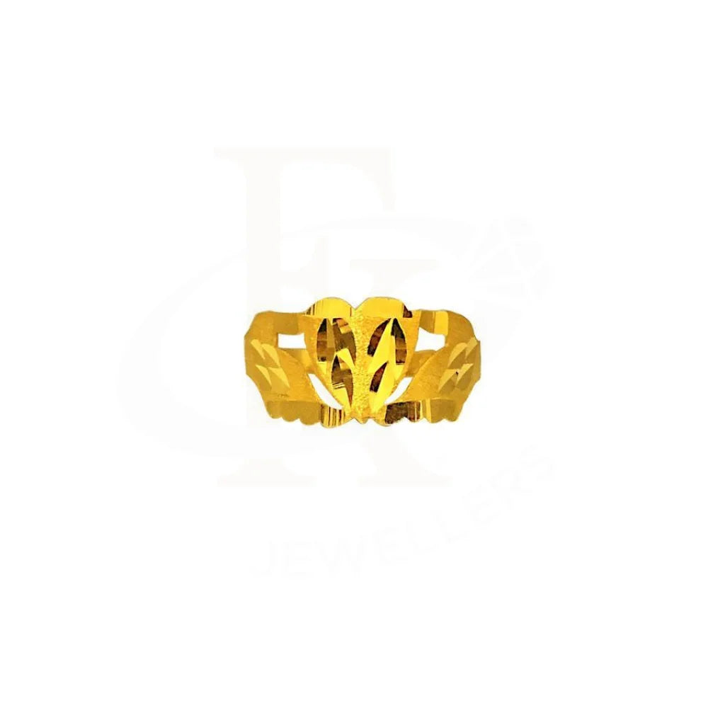 Gold Heart Ring 22KT - FKJRN1718