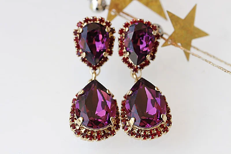 PURPLE EARRINGS