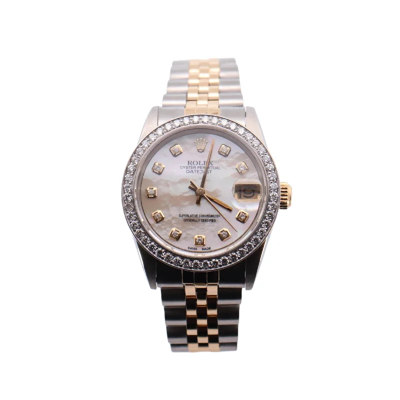 Rolex Datejust 31mm Diamond Dial Watch Ref# 68273