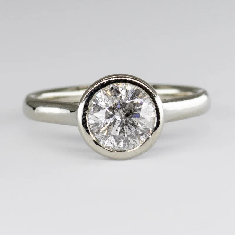 100 Ways' 14k White Gold Bezel Set Solitaire Ring | 1.44ct | SZ 7