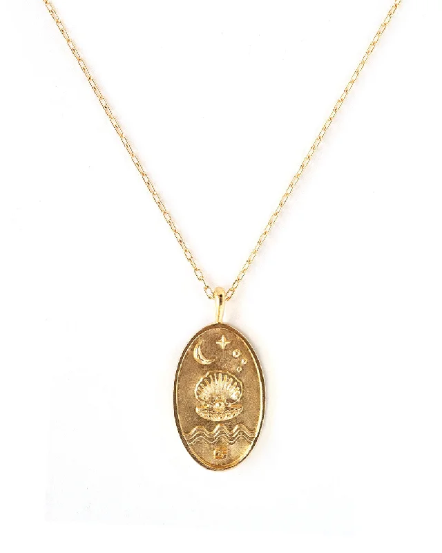 Cancer Gold Zodiac Necklace