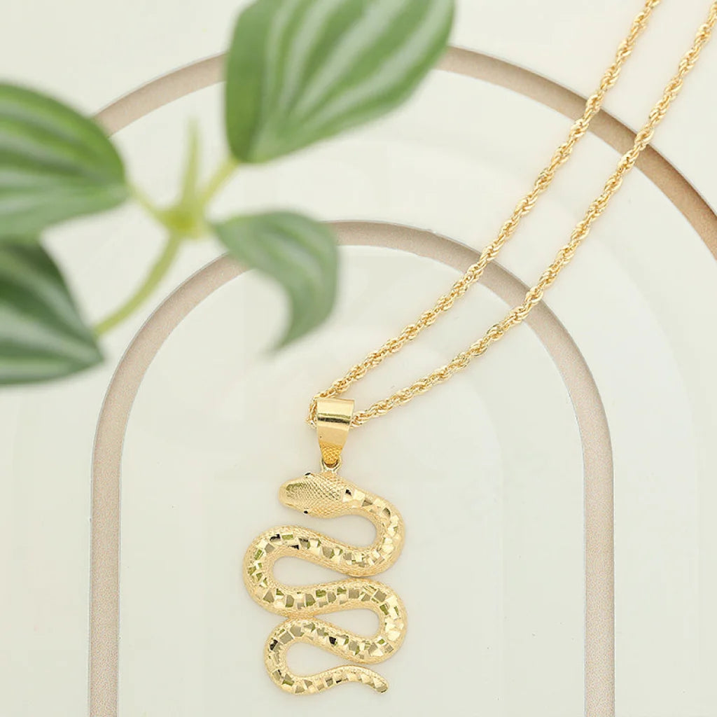 Gold Necklace (Chain With Snake Pendant) 18KT - FKJNKL18K5101