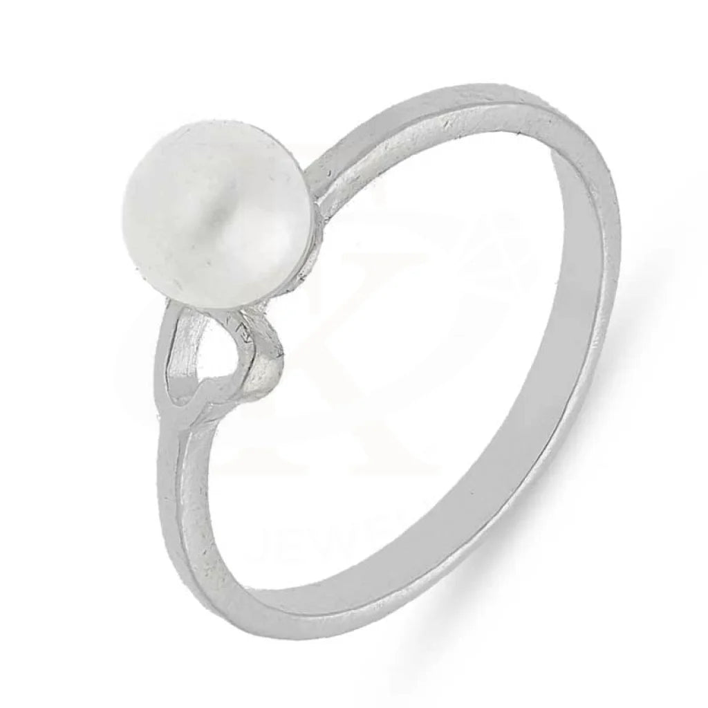 Sterling Silver 925 Pearl and Heart Ring - FKJRN2086