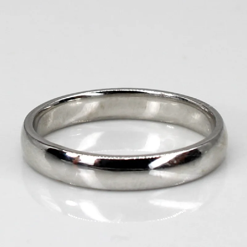 Plain White 14k Gold Band | SZ 4.5 |