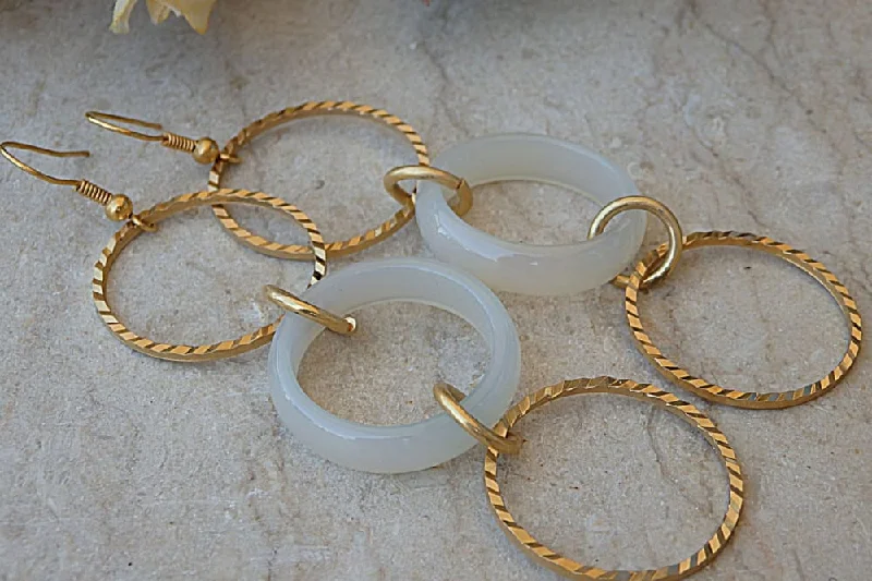 Gold hoop earrings