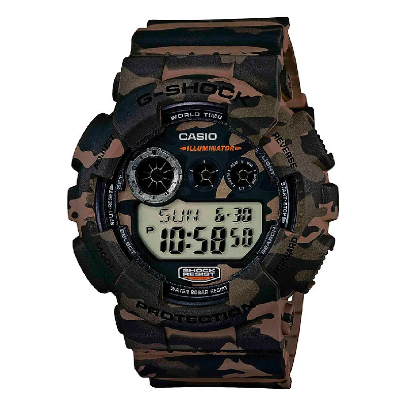 Casio G-Shock Camo Series Khaki Rubber Watch GD120CM-5D