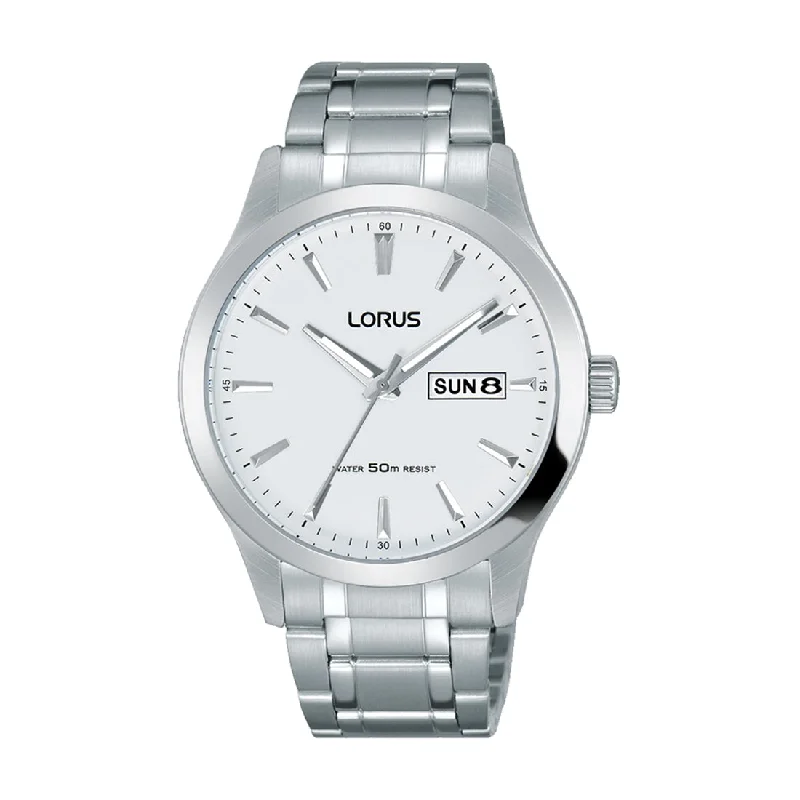 Lorus Mens Silver Watch Model RXN25DX-9