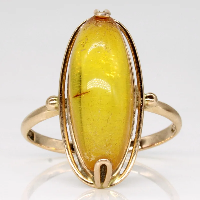 Amber Cocktail Ring | 4.50ct | SZ 7.75 |