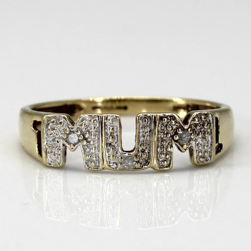 Diamond MUM Ring | 0.03ctw | SZ 7.25 |