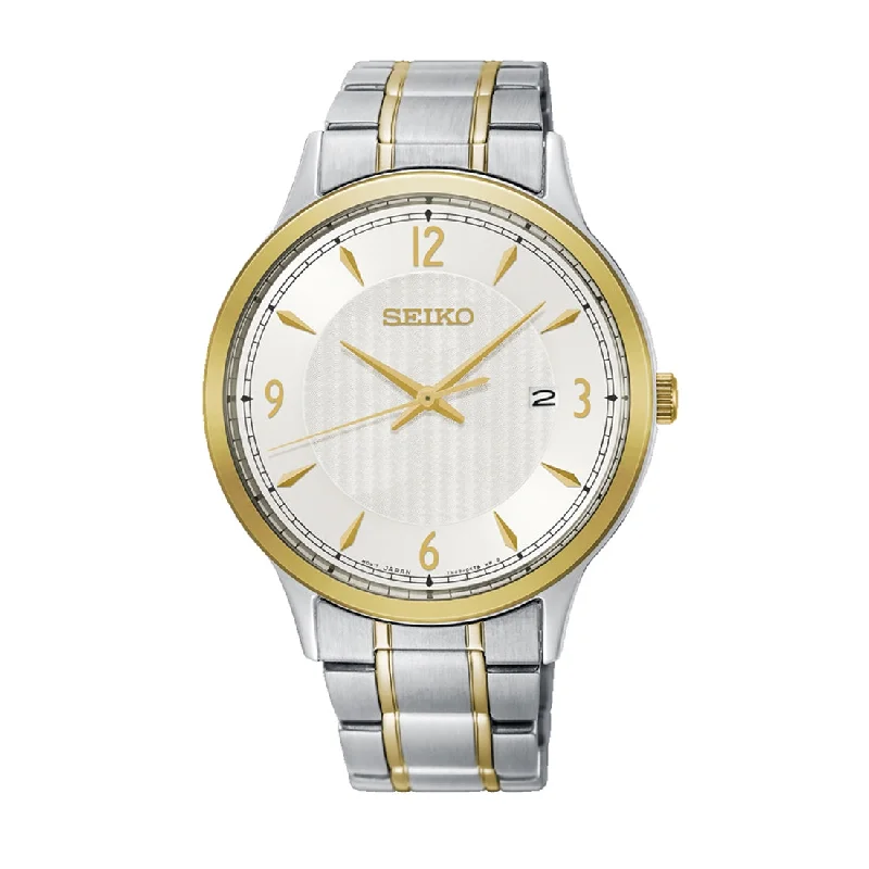 Seiko Mens Two Tone Watch Model SGEH82P