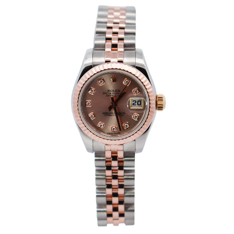 Rolex Datejust 26mm Pink Dial Watch Ref# 179171