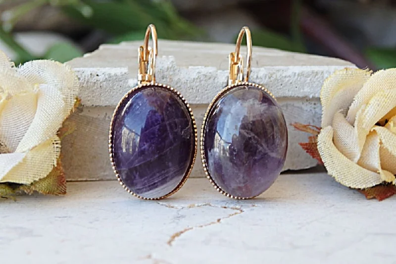 Amethyst earrings