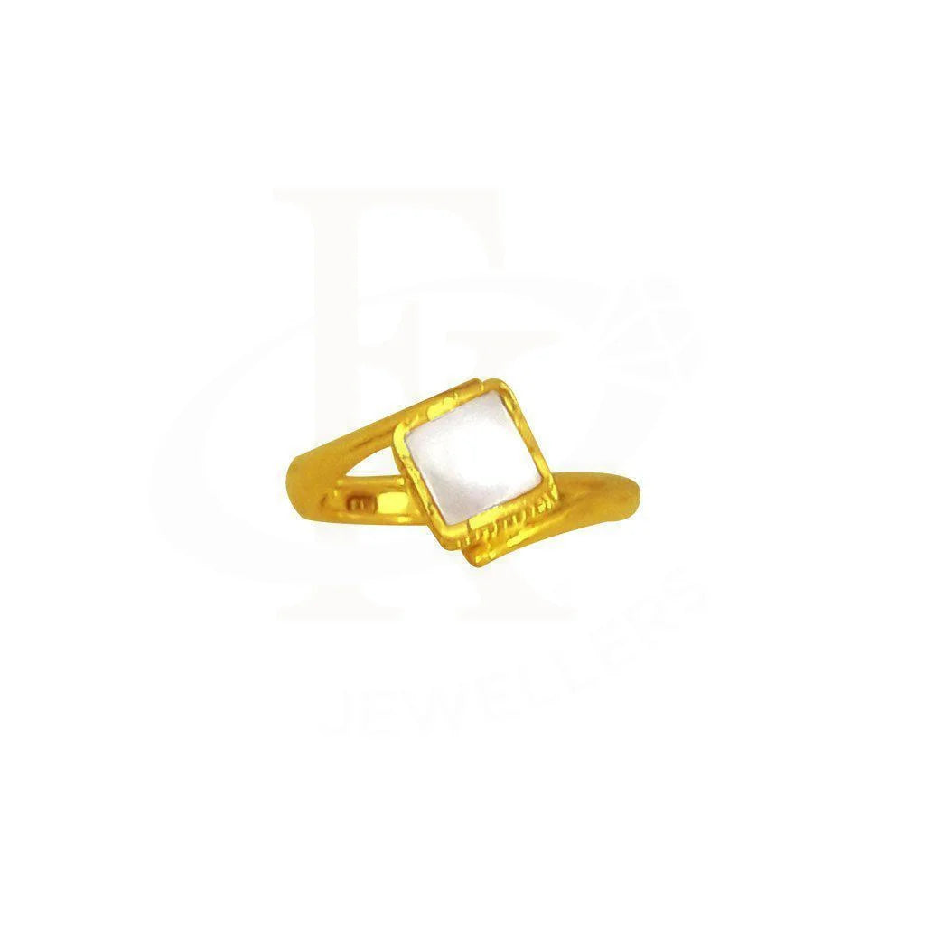 Gold Baby Solitaire Ring 22KT - FKJRN1900