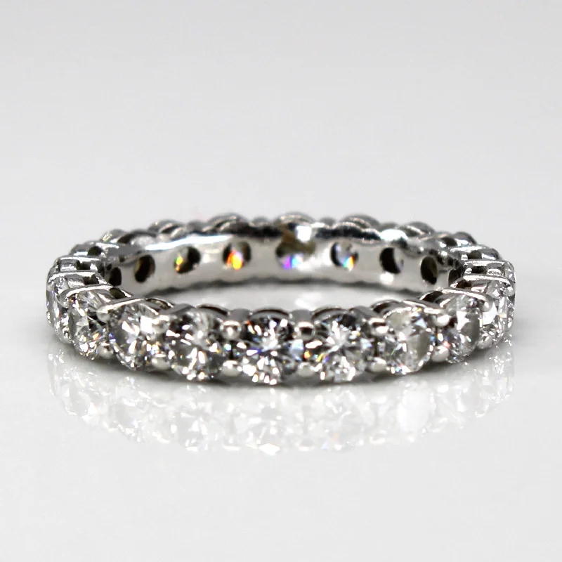 Platinum Diamond Eternity Band | 1.70ctw | SZ 4.5 |