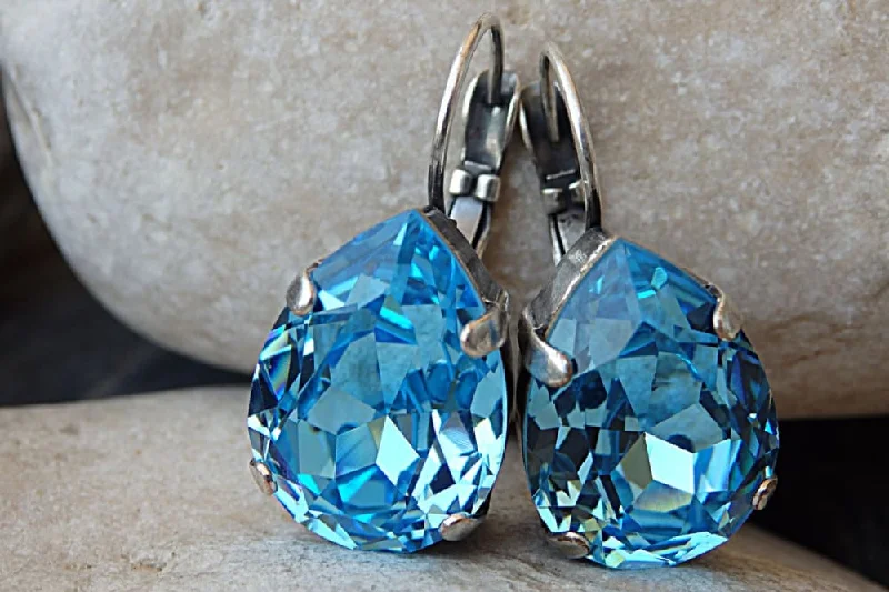 Aquamarine Rebeka earrings